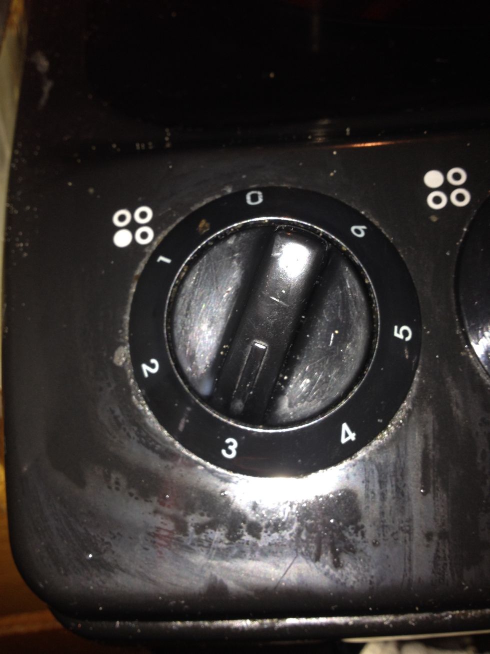 ...and turn down to a medium heat.