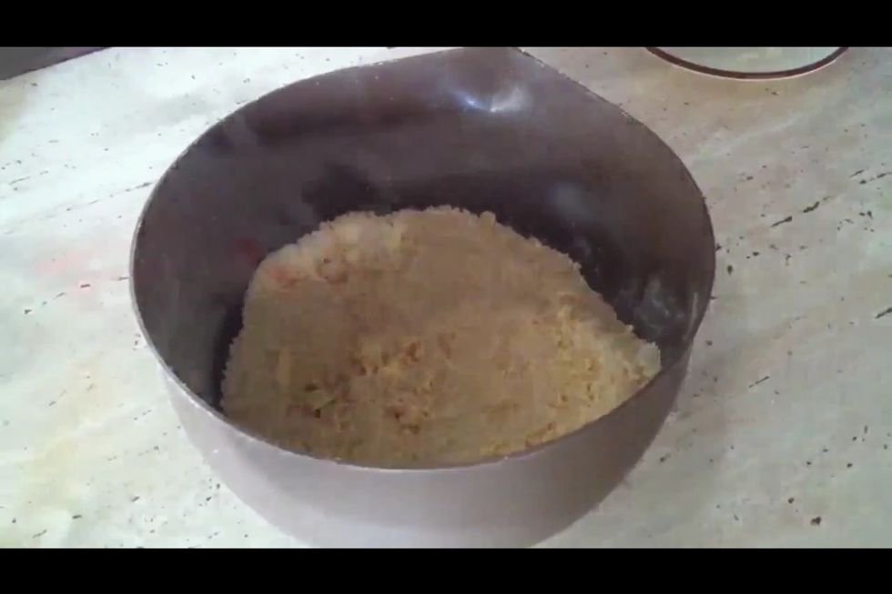 And turn it to small crumbs with your fingers\u270b