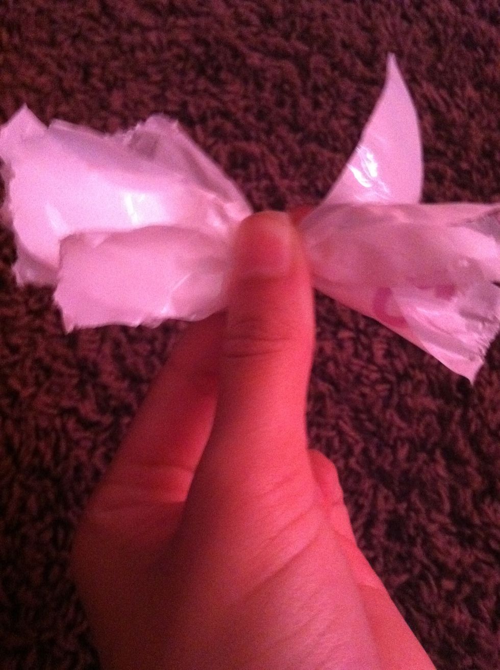 And twist them right in the middle