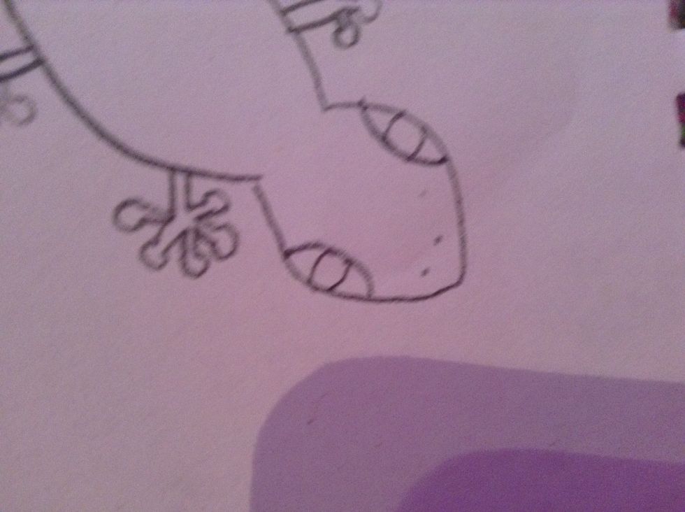 And two dots for a nose