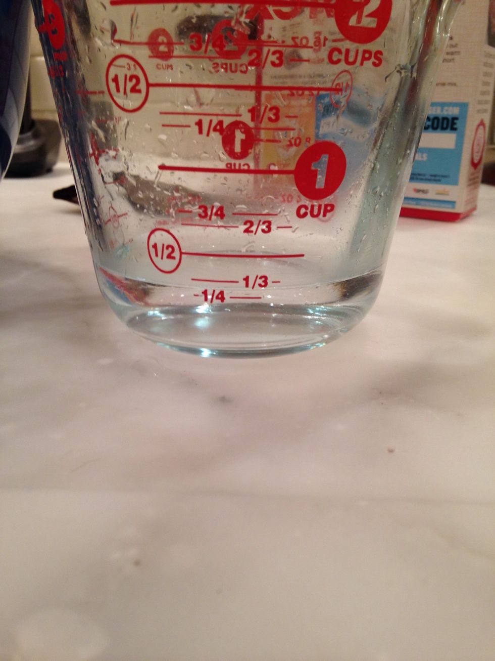 And \u00bc cup of  water