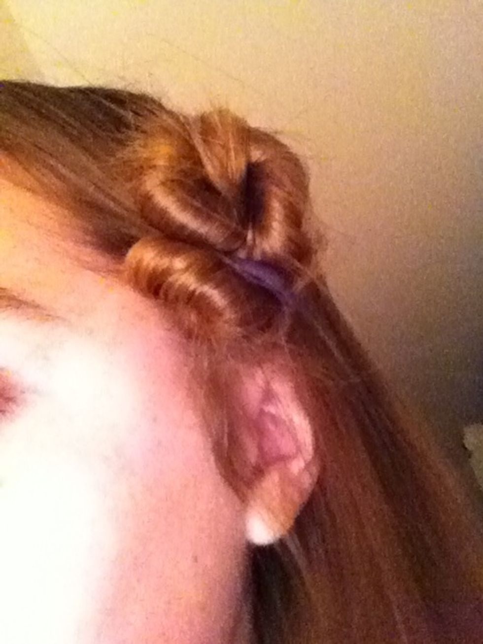 And use a hair tie, to make it hold