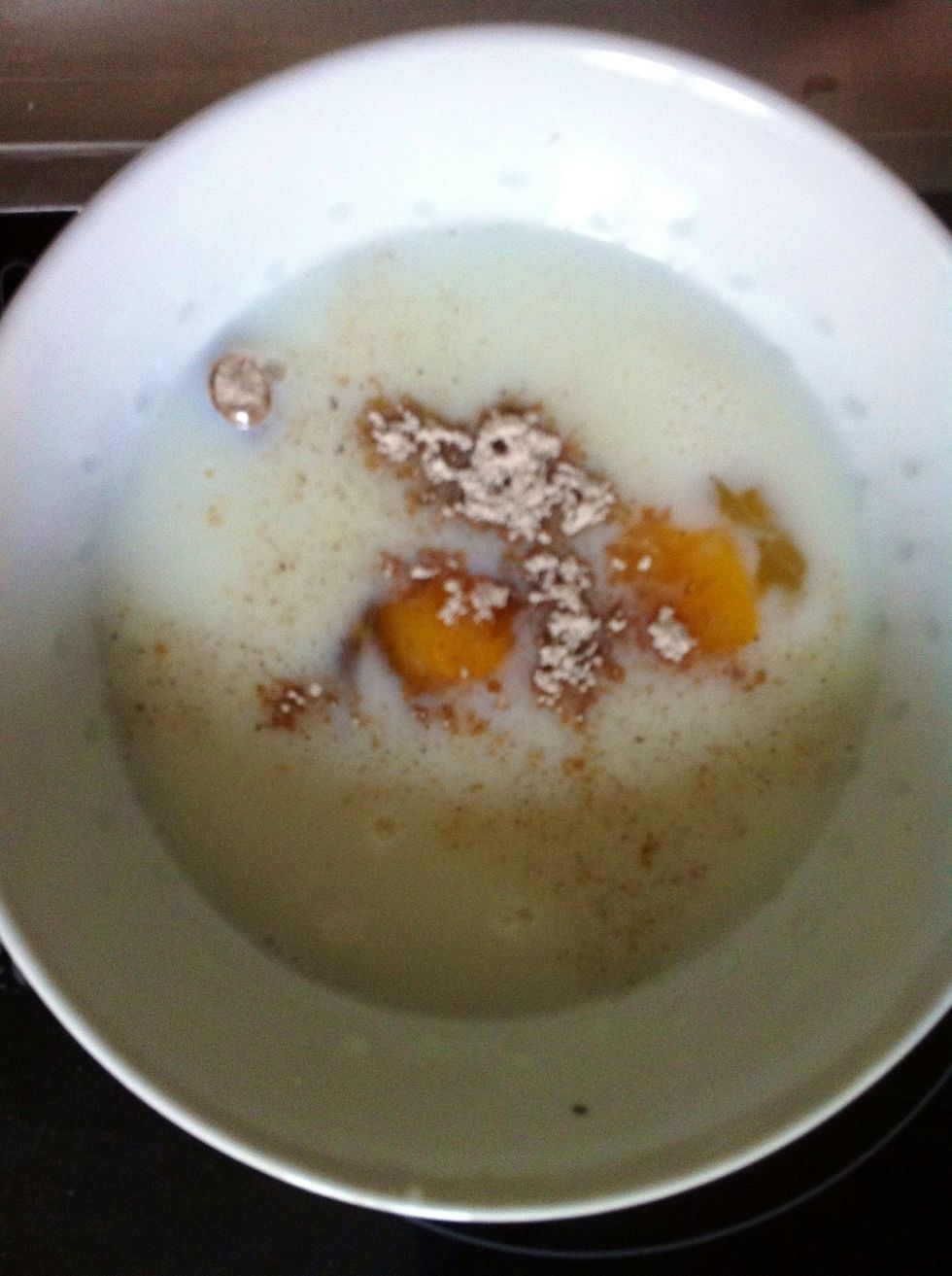 And vanilla (i used the sugar, but you can use the extract instead)