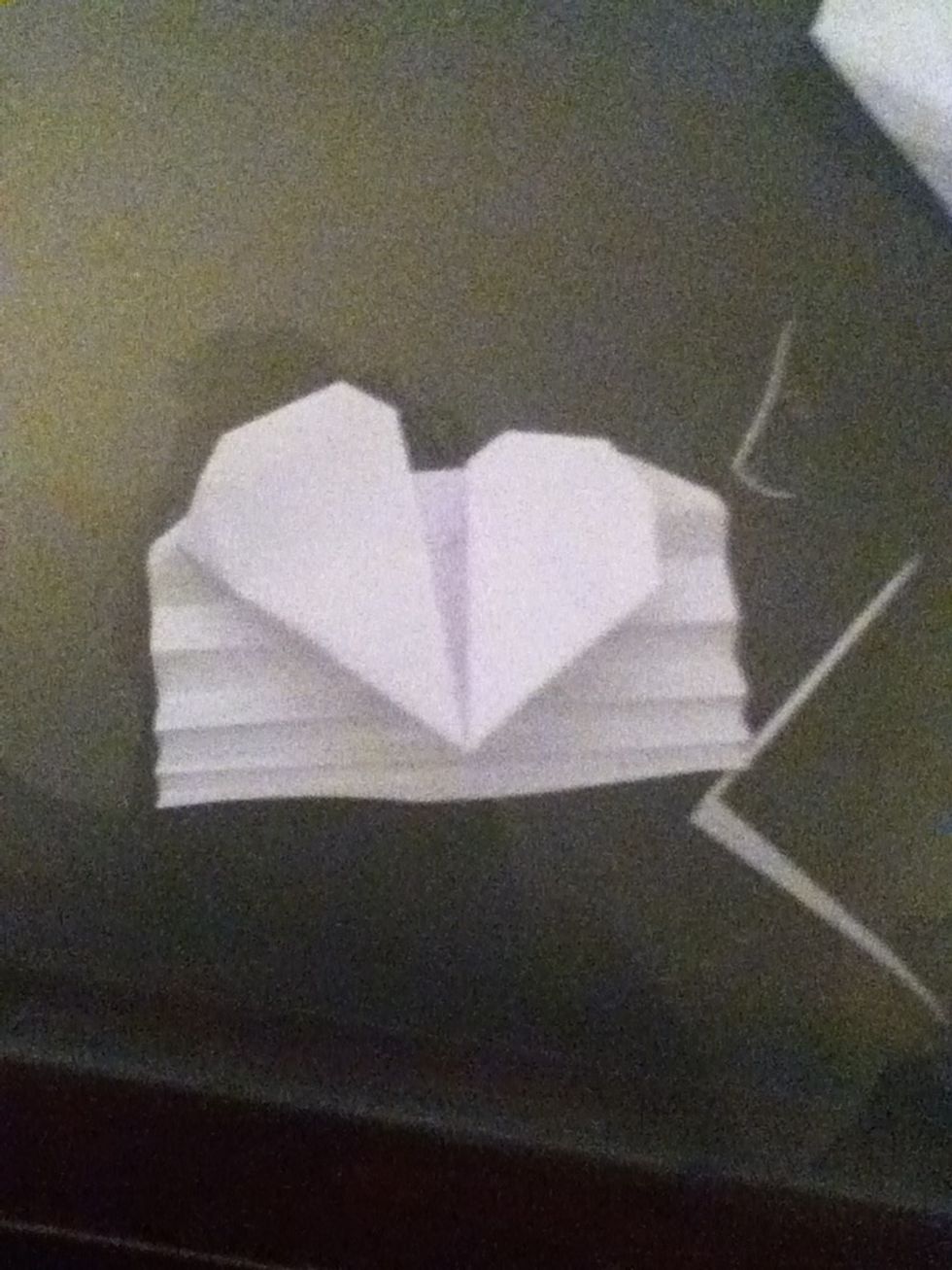 And viola! Heart with wings (mine is messed up, sorry about that)