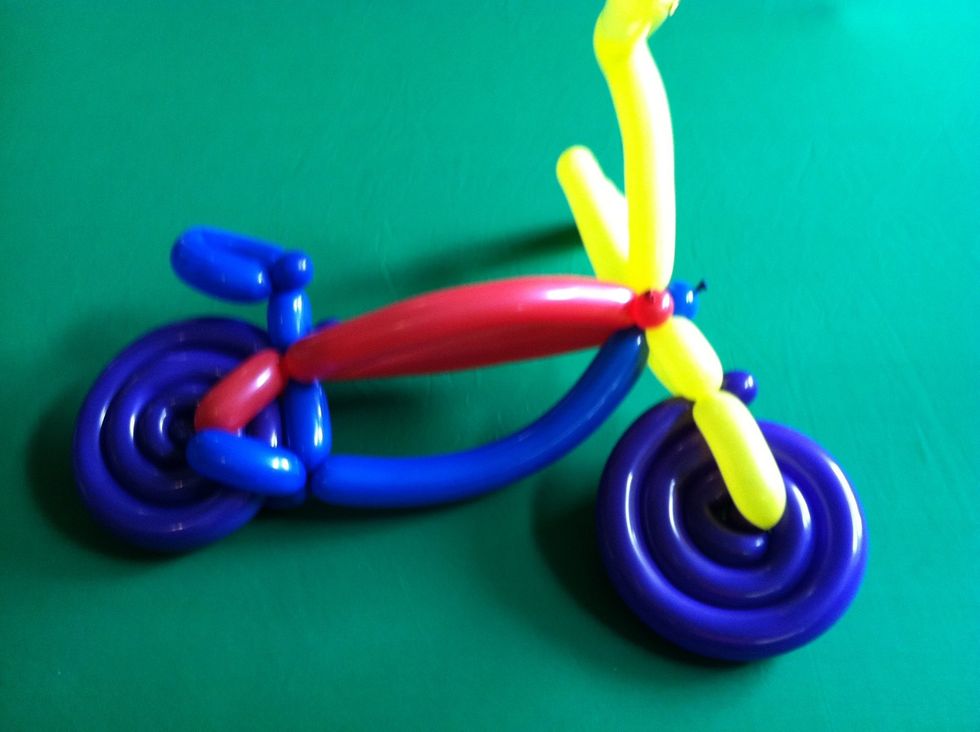 And voila... A balloon bike :-)