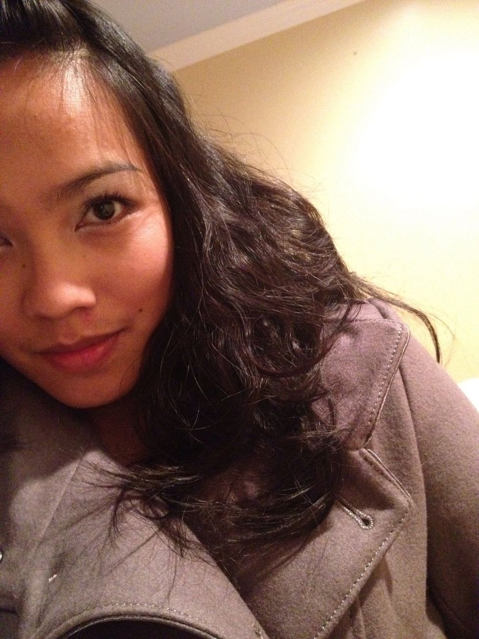 And Voila! Wake up with a no heat curled hair. Run your fingers through your hair. DO NOT USE A COMB/BRUSH.