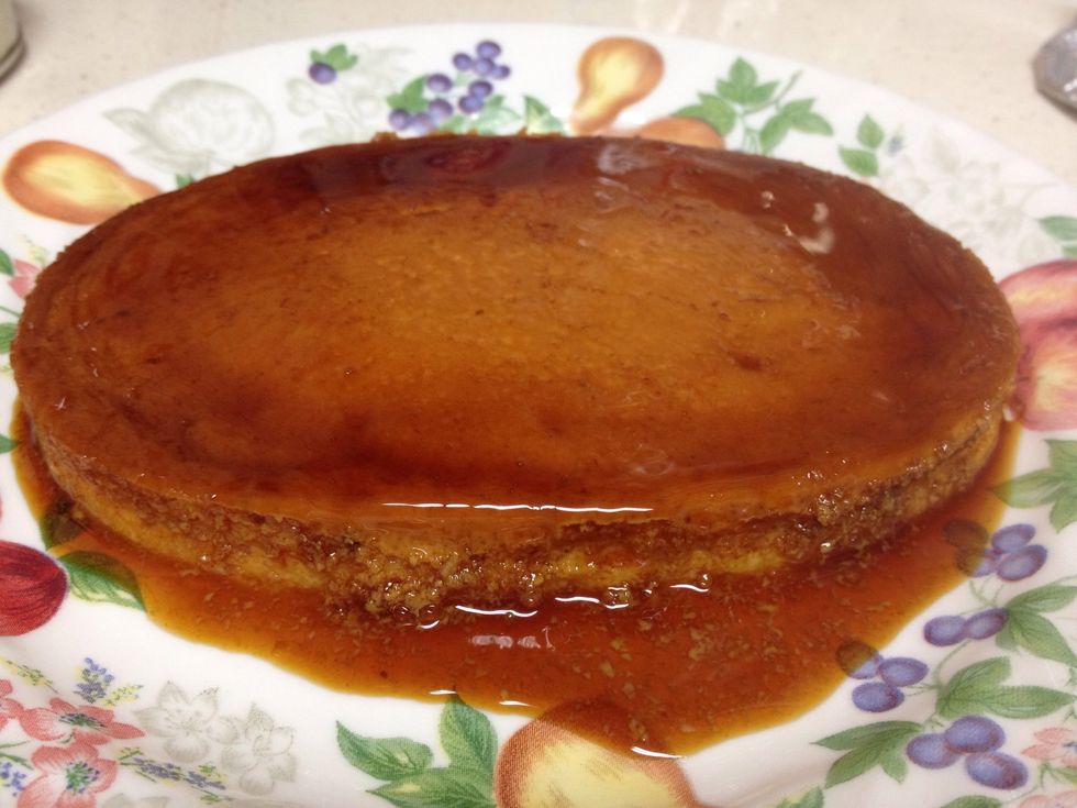 And voila!! Yummy leche flan!
