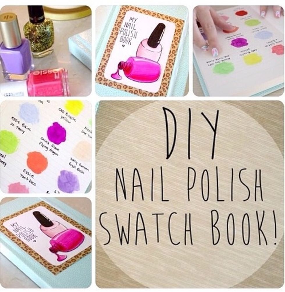 And vola! Your very own Nail Polish Swatch Booklet!