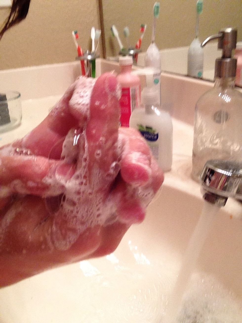 And wash your hands with it the usual way you would!