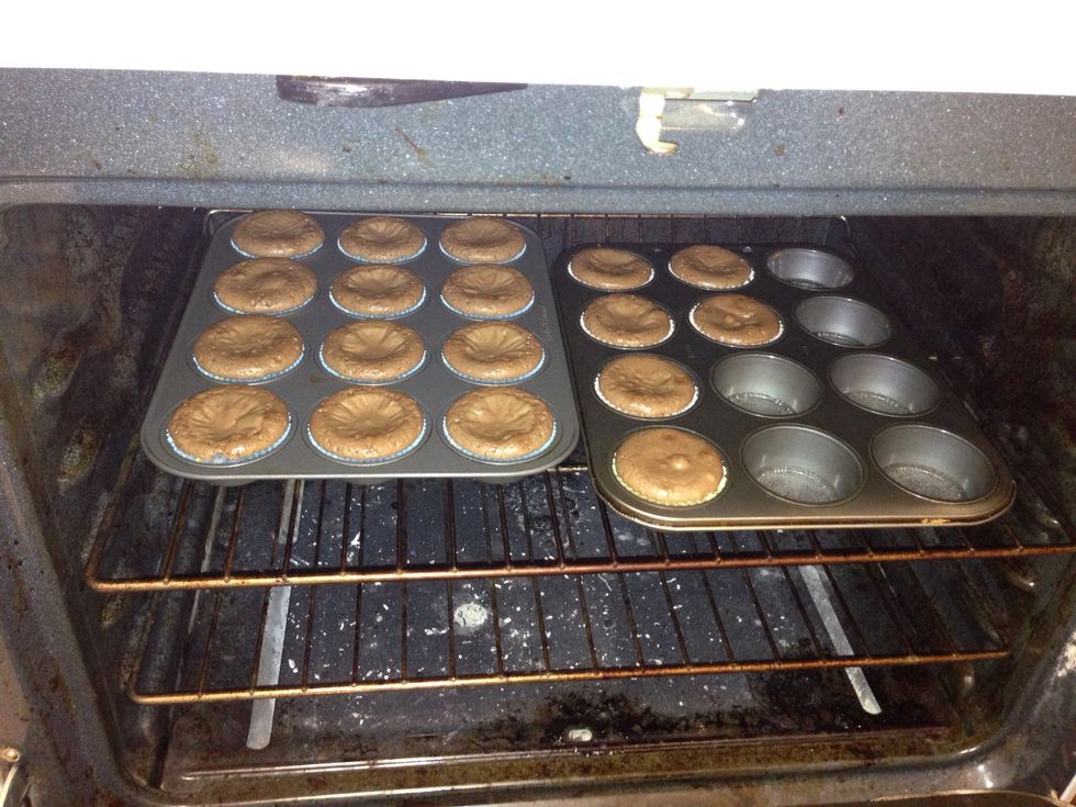 And watch them bake!! Don't look @ my oven! It needs a scrub!