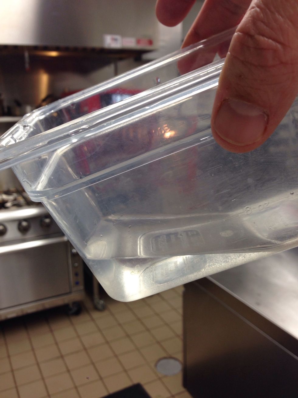 And water all in a sous vide bag.