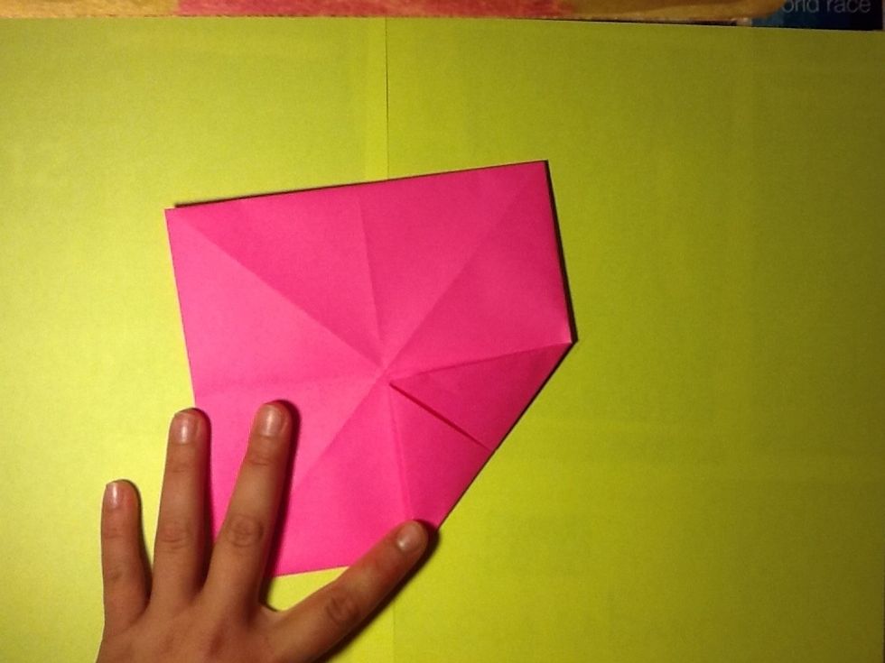 And we did the same like the last steep (point of the square to the center)