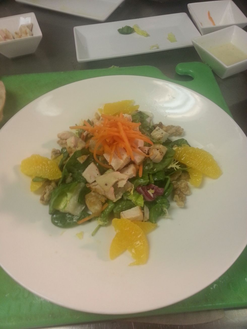 And we finish with the carrots and oranges enjoy! More recipes to come if you like you can also follow me on Facebook,twitter, Pinterest thanks