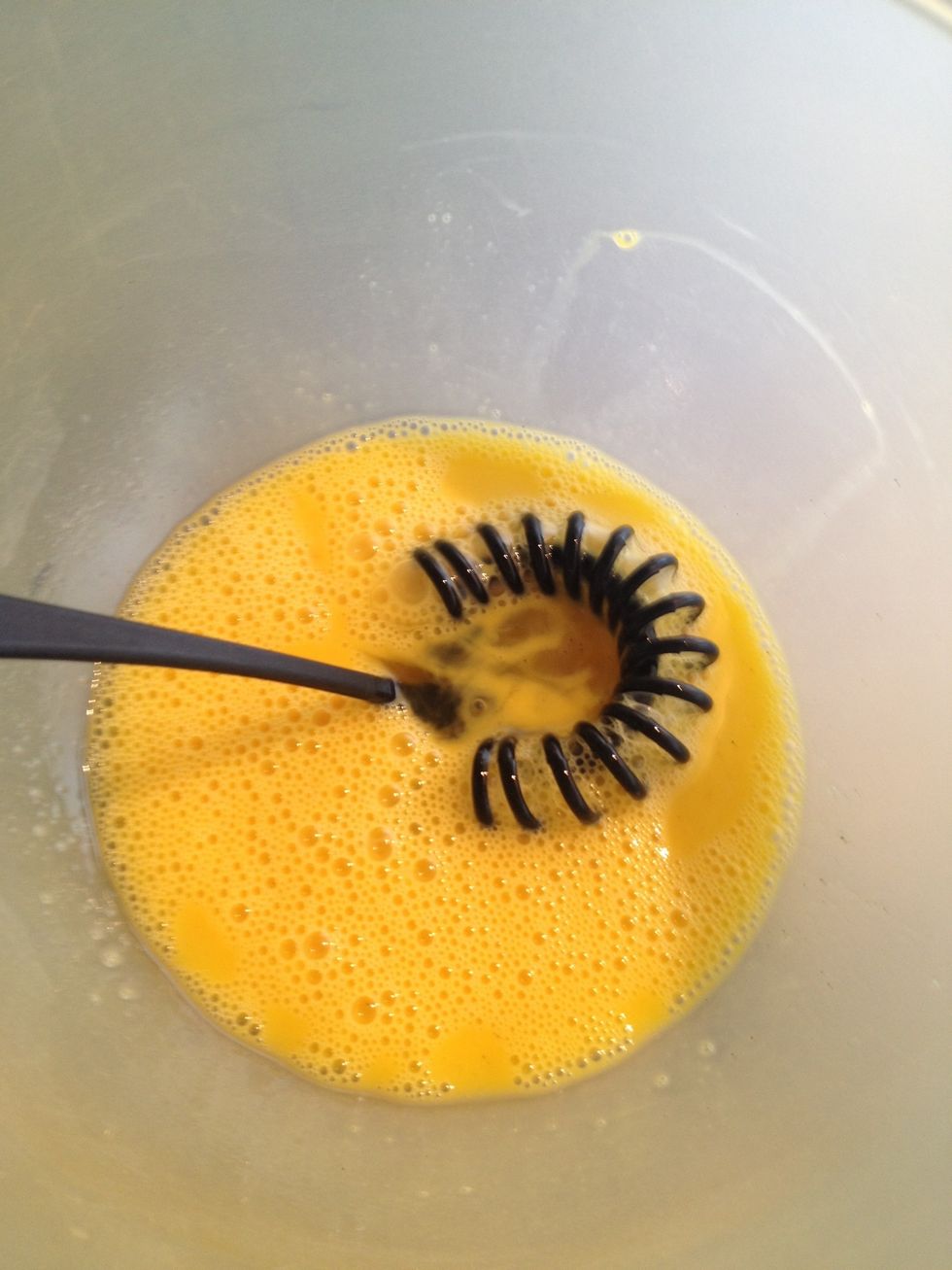 And wisk the eggs