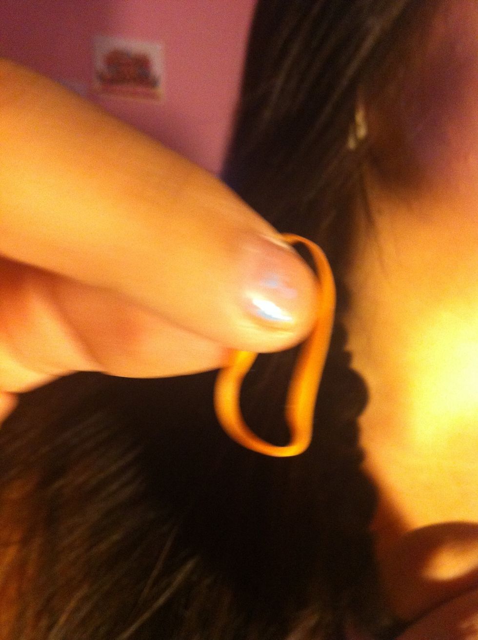 And wrap at an elastic on the bottom