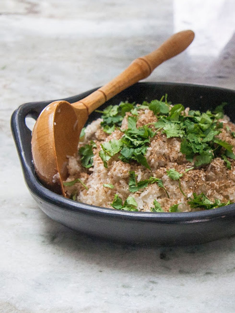 And you are done! Give it a good stir to mix everything together before putting it on the plate.