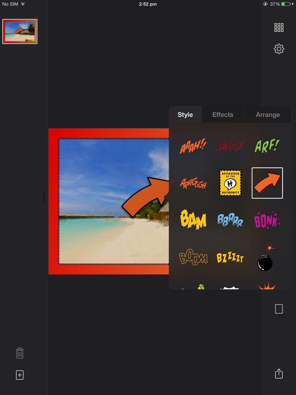 And you can add stickers and such.