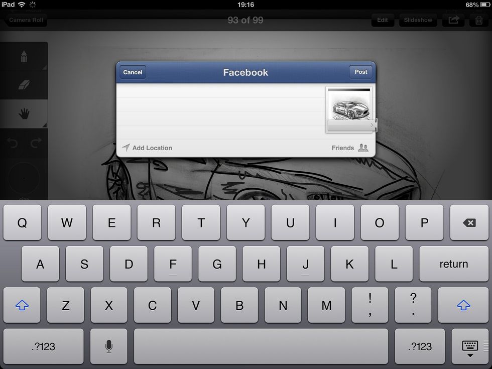 And you can also post your photos directly to Facebook or twitter from photos by pressing the share button