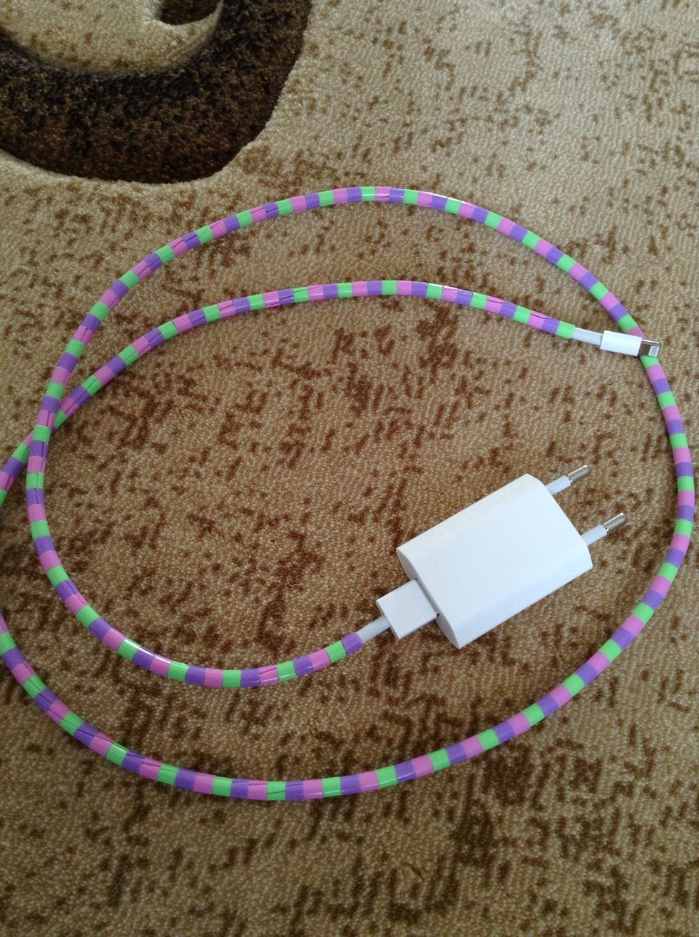 And you d\u00f3 this again and again until The wire is full covered with pearls