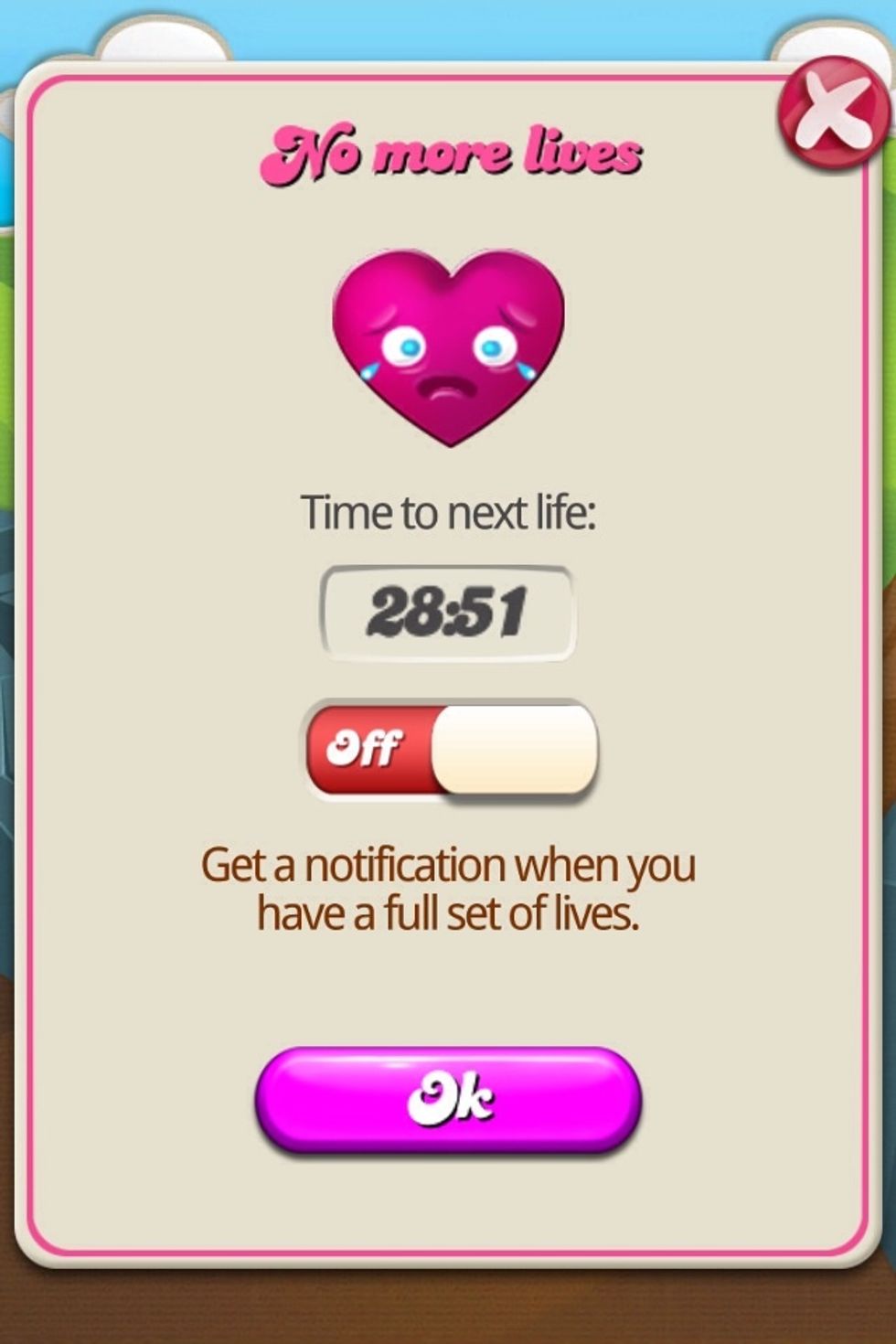 And you get this horrifying message