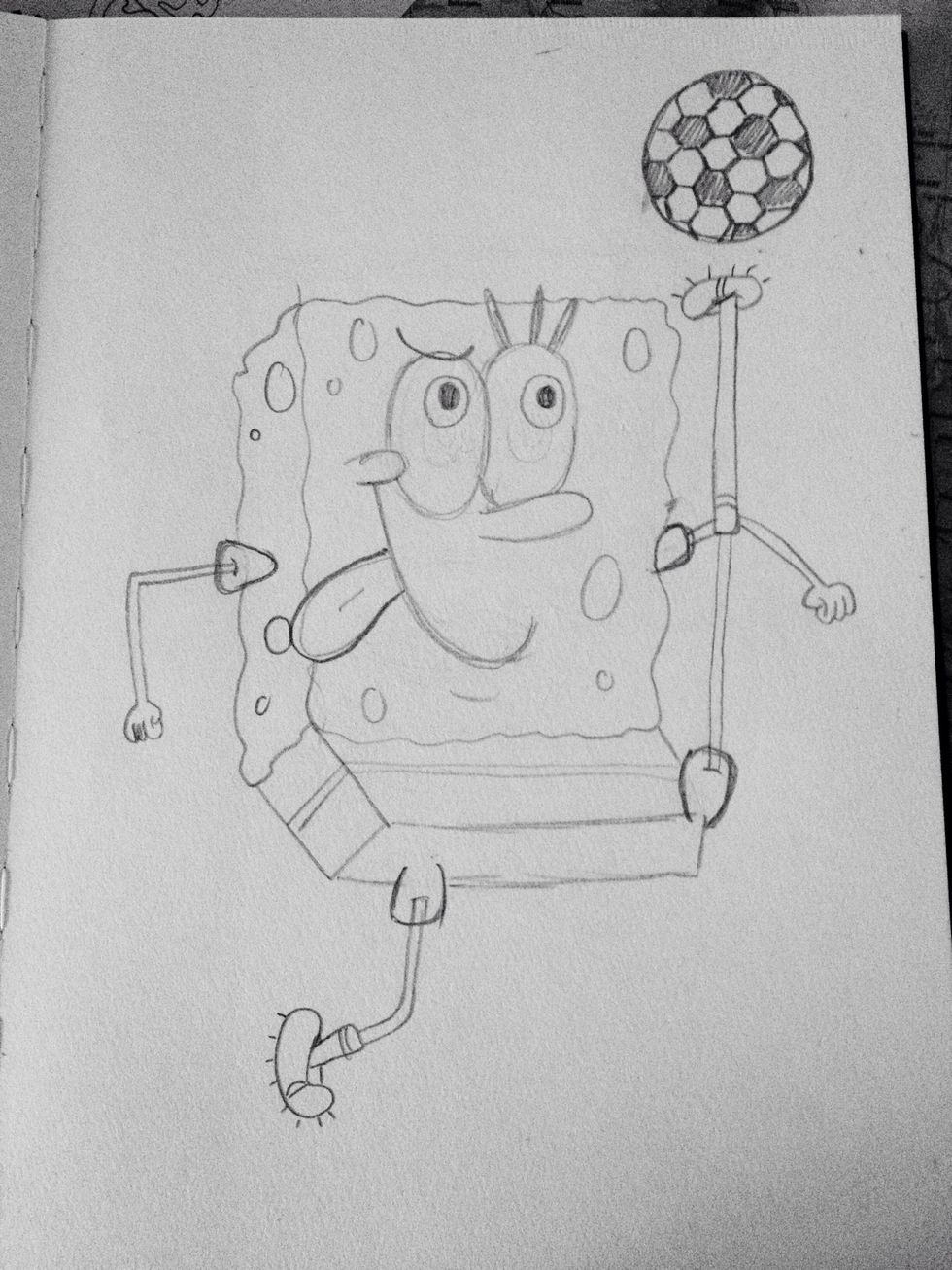 And you have finished the sketch! Now for the colour!
