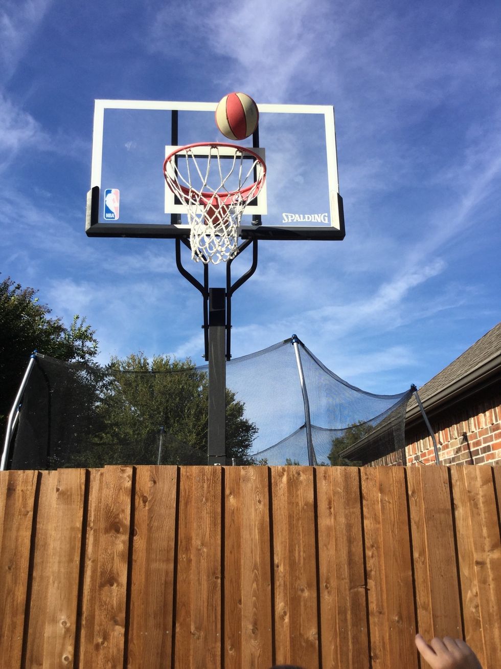 And you have shot the ball