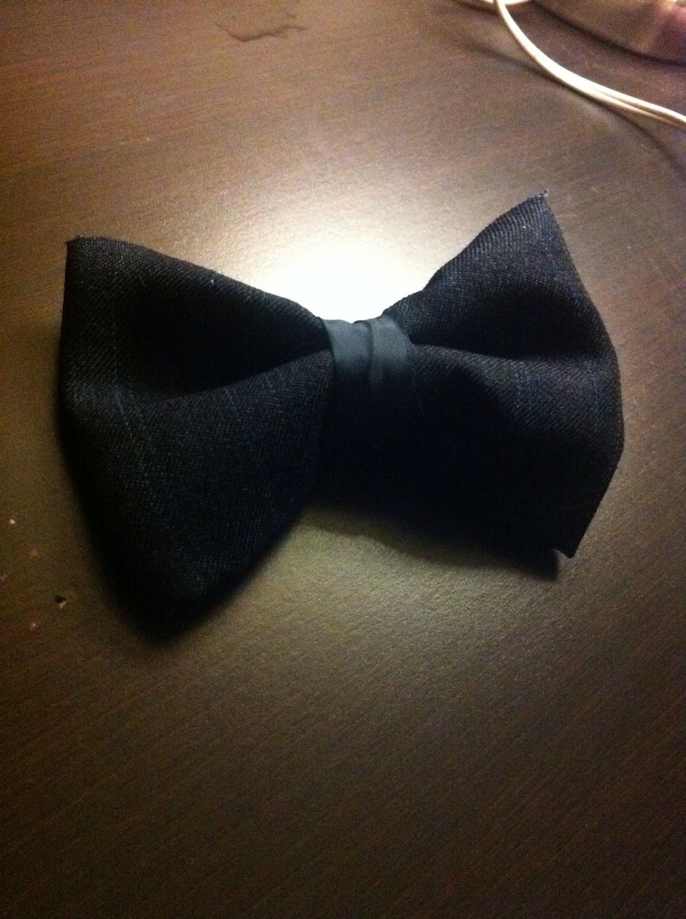 And you're done! Stick a nice pin in or glue on some fancy hair pins available at crafts stores such as Hobby Lobby and Michael's or online