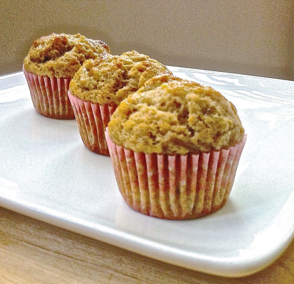 And you're done! These banana walnut muffins are best eaten warm. However they can also be stored in refrigerator for a few days.