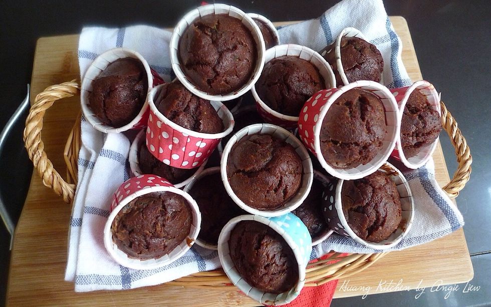 And you're done! These muffins are nutritious, low in fat and most importantly, taste incredibly delicious. Freeze them for mornings you're in a hurry or when you just need a snack.