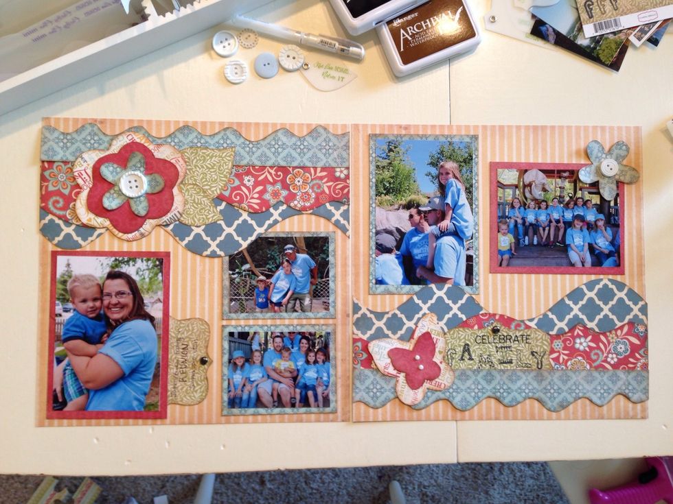 And you're done! You have a beautiful layout to preserve your memories and share with loved ones!