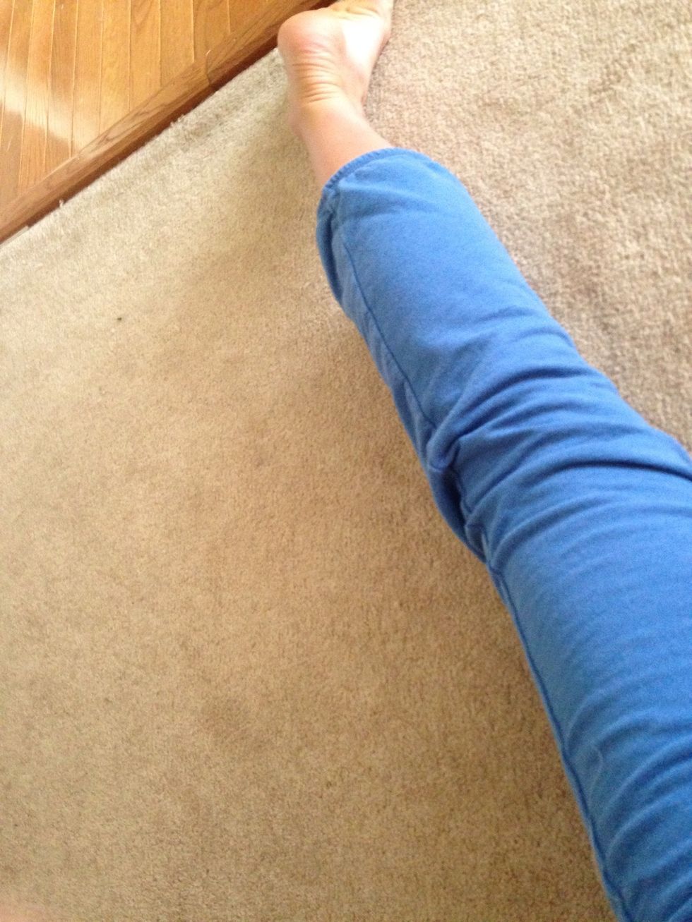 And your back leg is straight then do the other side