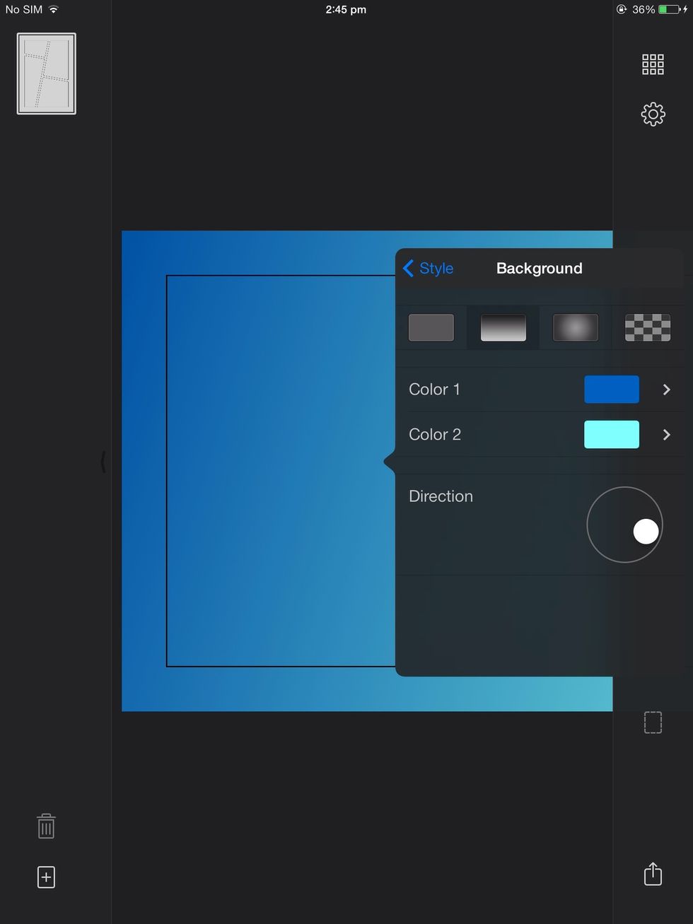 ... And your background colour.