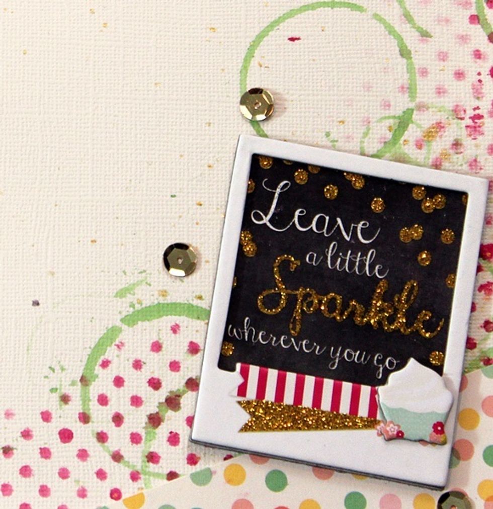 And your done! A simple layout packed full of bright cheerful colors!