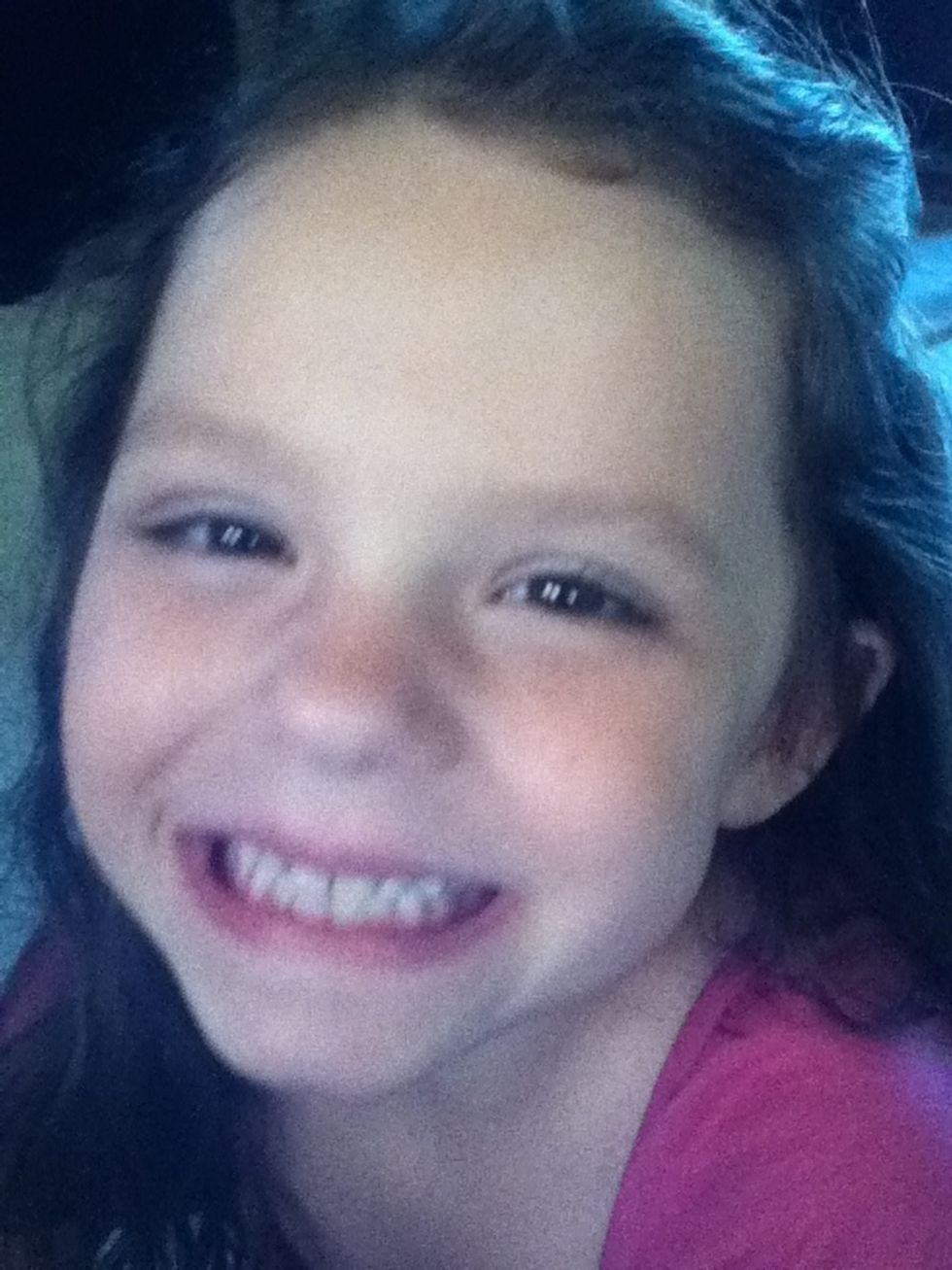 And your done! Isis it on my little sister because I had make up on already:)