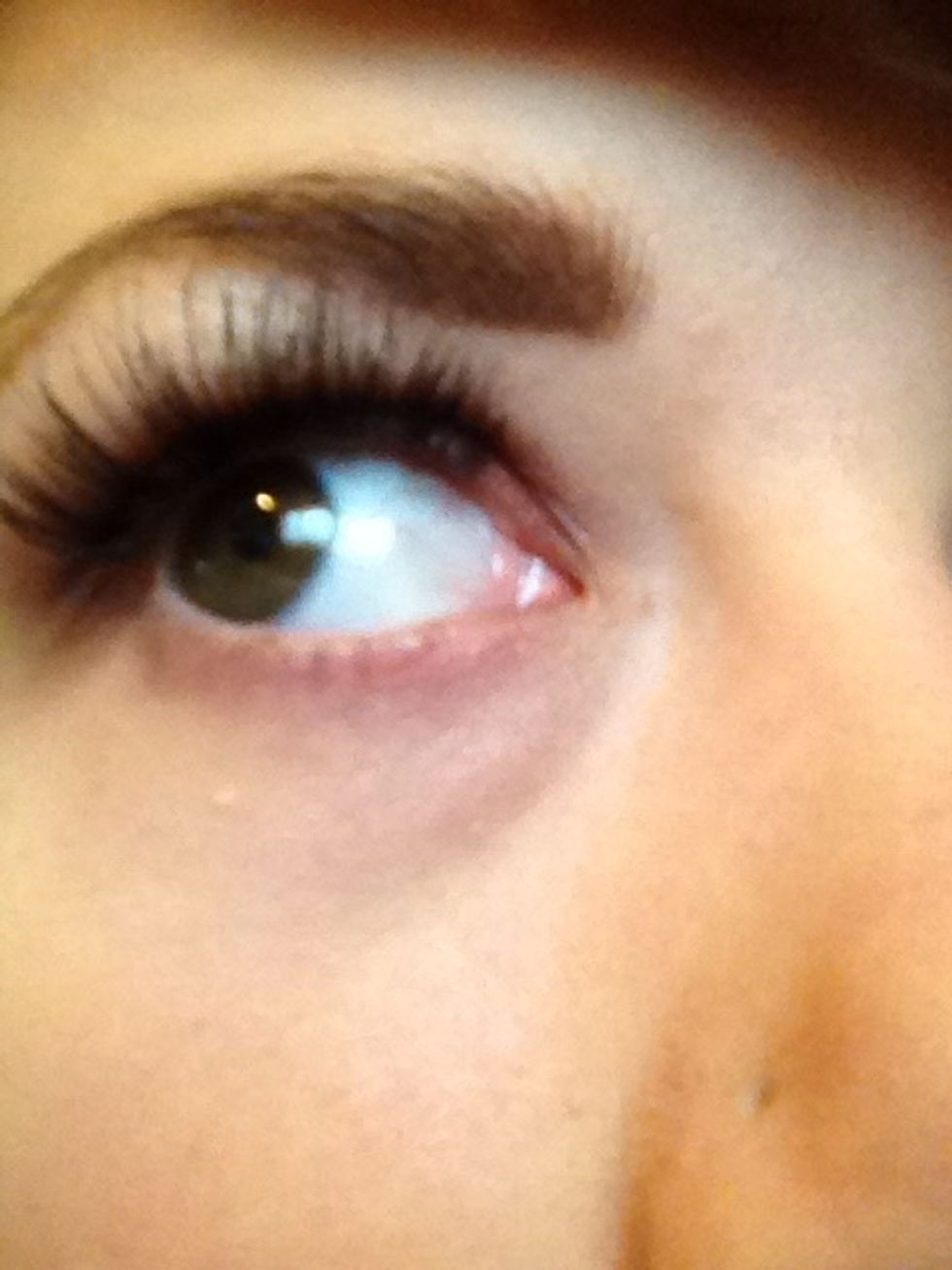 And your done! Lashes that last all day