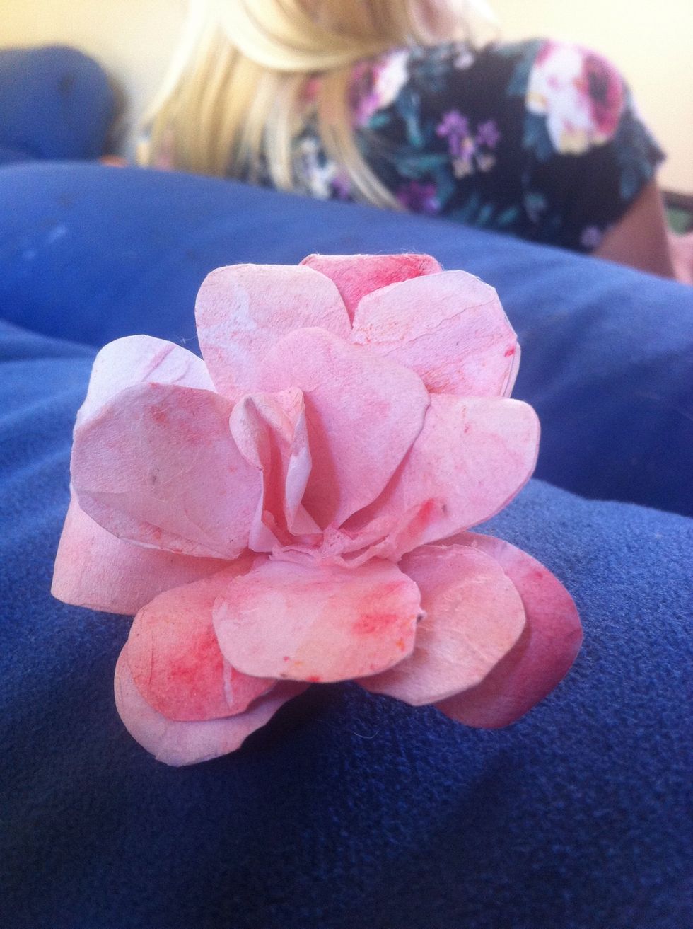 And your done you have made your 3D vintage rose you can put it on a hair clip and wear, decorate cards or gifts, make a bunch of roses tht last forever just by glueing on a stick of some sort etc...