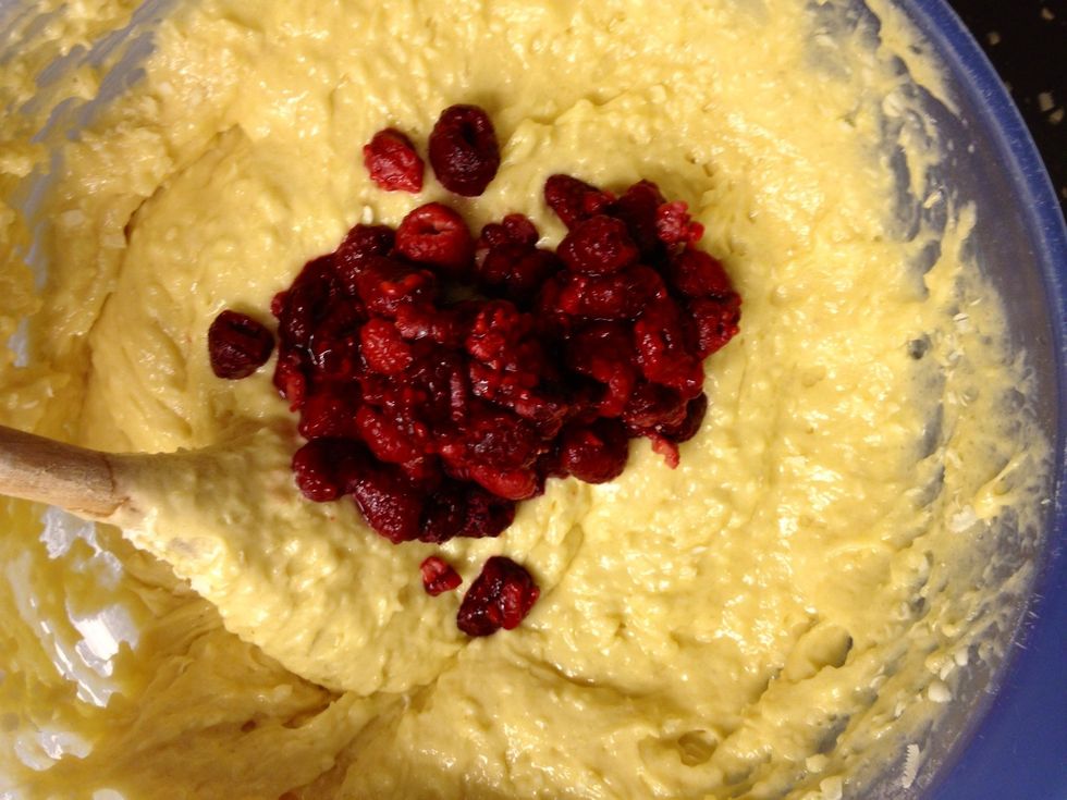 And your favorite berries. I can promise you that also blueberries make fantastic muffins!