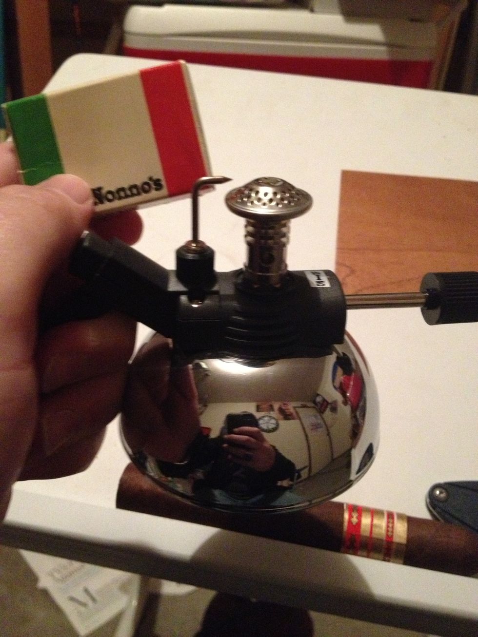 And your flame source. I gave a Alec Bradley tabletop, but you can use matches and even a bic, but I wouldn't advise it, because some say it adds adverse gas flavor to the cigar.