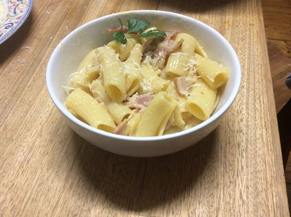 And your Greek Carbonara is ready to serve!!! Enjoy