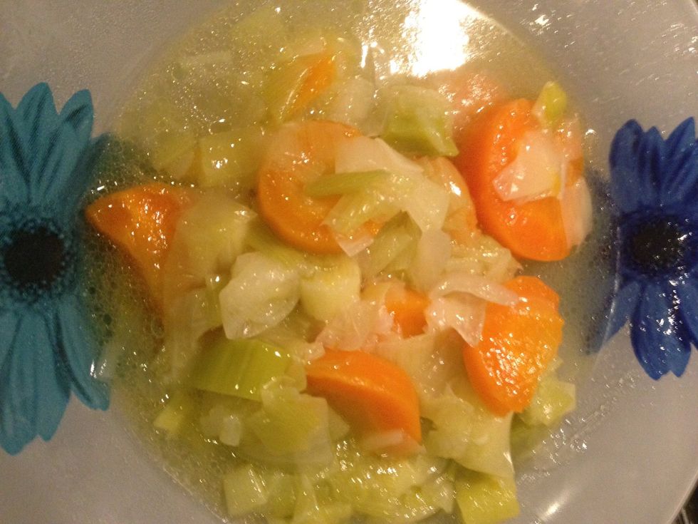 ....and your leeks in olive oil is ready! Serve warm or cold with ....