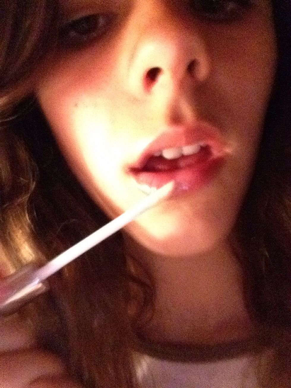 And your lip gloss