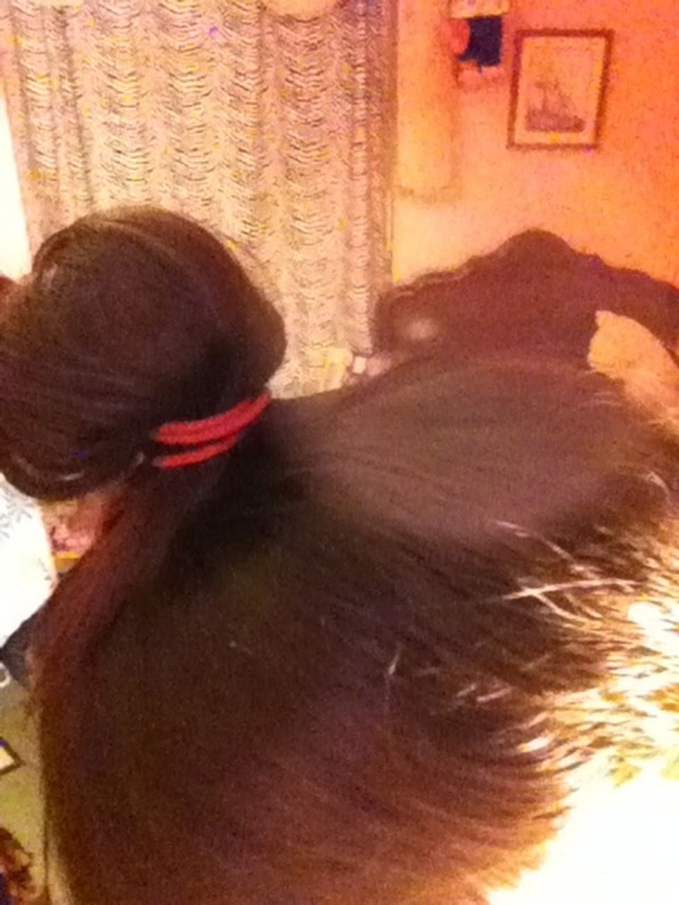 And your little bun is done for an out your face look