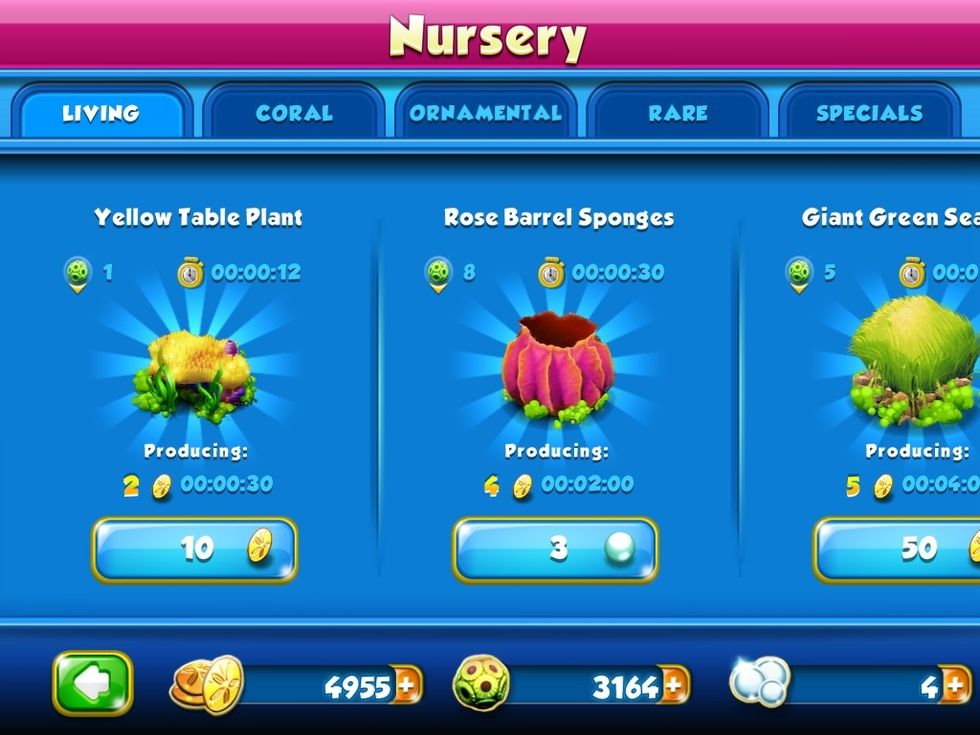 And your screen should come up like this  Click on Yellow Table Plant.