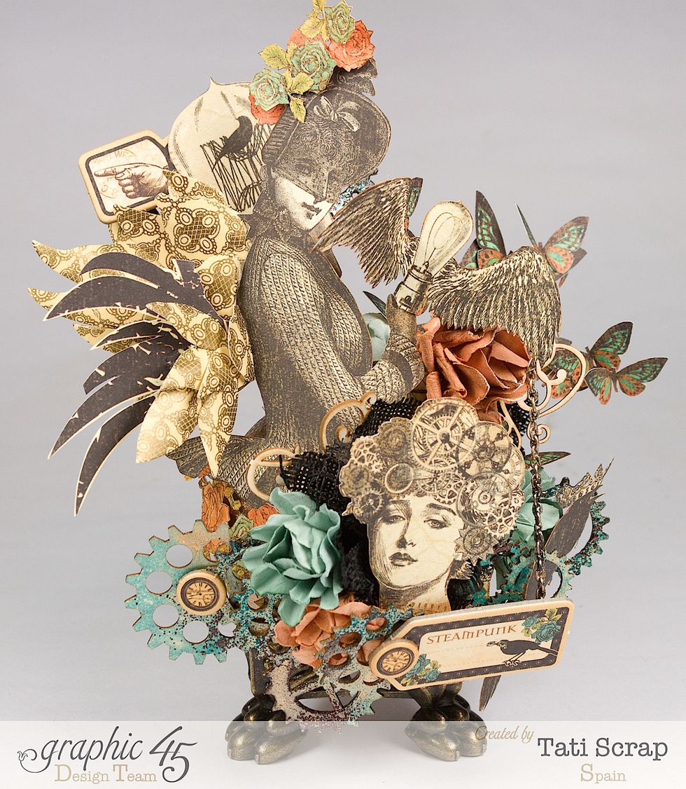 And your Steampunk Decoration for Halloween is done! Hope you like this!!!