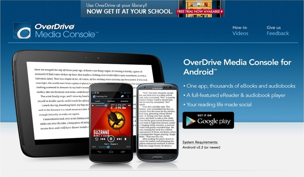 Android device? Download OverDrive Media Console from Google Play.