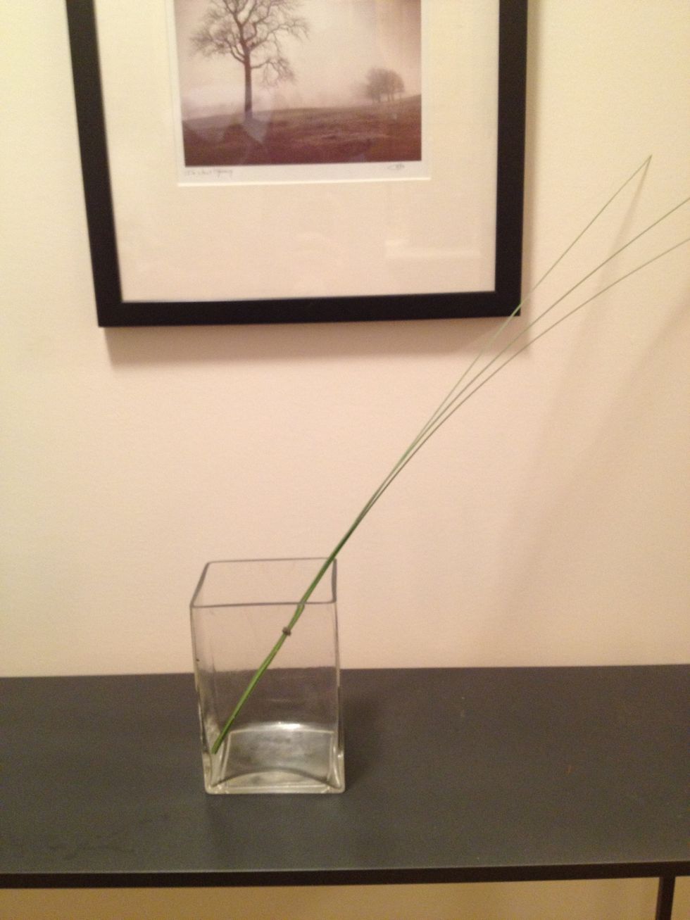 Angle the grass in your tall vase