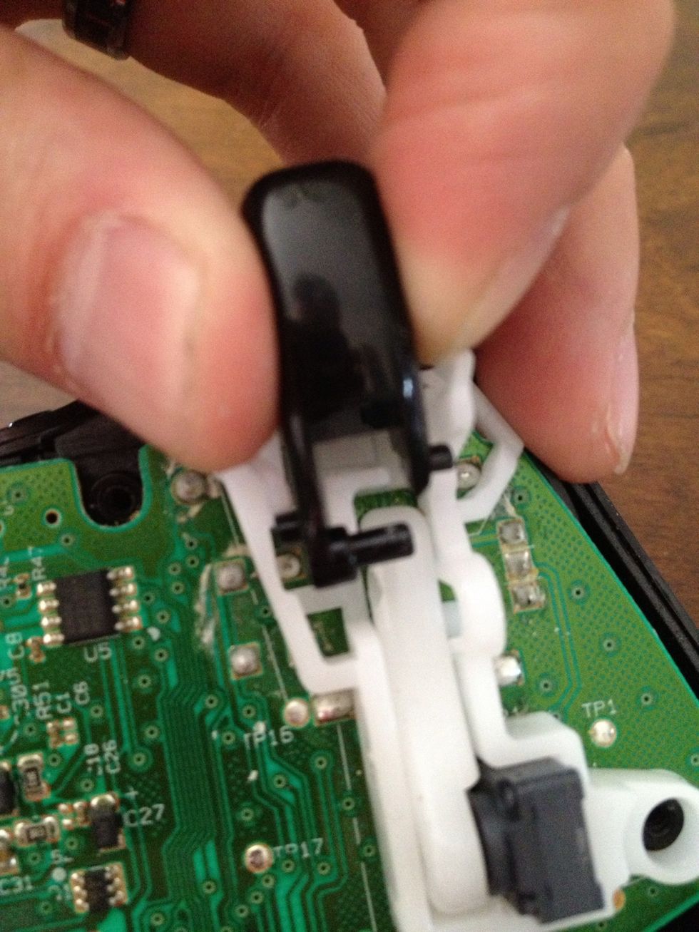 Another angle of the removed peg.