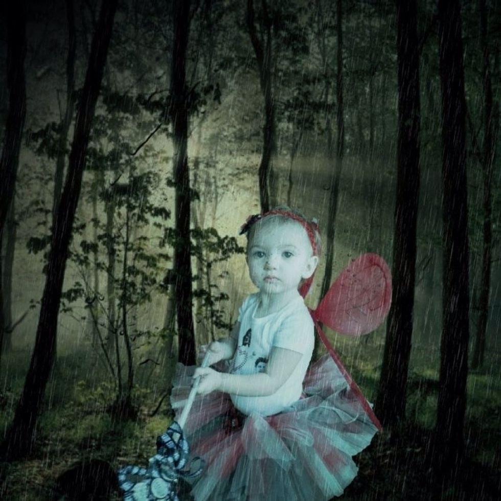 Another example, "Twilight" inspired.  I made this costume for my daughter. She was a Twilight fairy \ud83d\ude1c(yes I'm one of those obsessed Twilight moms\ud83d\ude01).  The RAIN filter was perfect for this photo \ud83d\ude0d