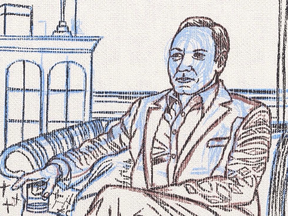 Another graphite like sketch is done to check the anatomy.