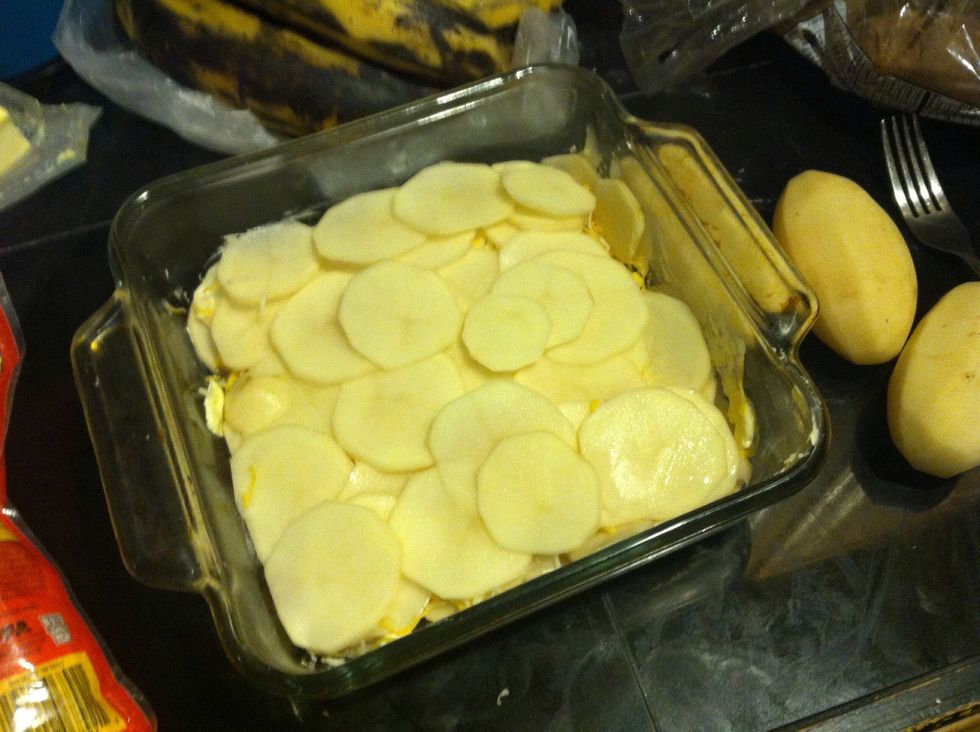 Another layer of potatoes